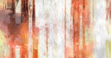 Soyut arkaplanda pürüzlü fırça darbeleri. Fırça boyası. Renkli boya darbeleri. Eşsiz duvar sanatı. Tuvaldeki modern sanat. Renkli çağdaş sanat eserleri. 