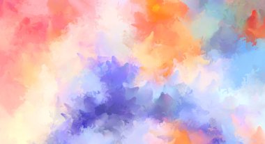 Yaratıcı soyut resim. Artistik fırça darbeleriyle donatılmış. Renkli ve canlı bir illüstrasyon. boyalı sanat.