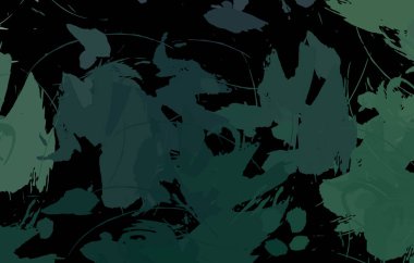 Vahşi fırça darbeleriyle yaratıcı soyut resim. Artistik fırça darbeleriyle donatılmış. Renkli ve canlı bir tasvir. Boyalı sanat.