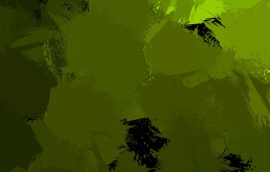 Vahşi fırça darbeleriyle yaratıcı soyut resim. Artistik fırça darbeleriyle donatılmış. Renkli ve canlı bir tasvir. Boyalı sanat.