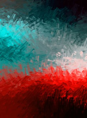 Sanatsal soyut arkaplan. Doku boyalı duvar kağıdı. Boya darbeleriyle yaratıcı bir illüstrasyon. Fırça desenli resim.