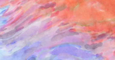 Yumuşak suluboya duvar kağıdı. Hafifçe fırçalanmış renkleri olan sanatsal bir resim. Pastel renkler arkaplana dokunmuş. Soyut duvar sanatı..