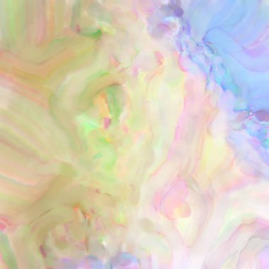 Pastel renklerde suluboya resim. Poster, duvar sanatı, afiş, kart, kitap kapağı ya da ambalaj için rahatlatıcı kompozisyonun yumuşak renkli çizimi. Modern fırça darbeleri resim.