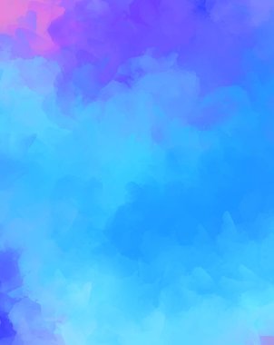 Yaratıcı soyut resim. Artistik fırça darbeleriyle donatılmış. Renkli ve canlı bir illüstrasyon. boyalı sanat.