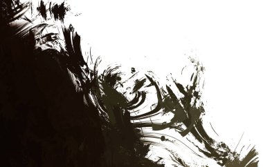 Duvar sanatı Eşsiz ve yaratıcı illüstrasyon. Fırça darbesi ile boyanmış. Renkli fırça darbelerinin soyut arkaplanı. Fırçalanmış canlı duvar kâğıdı. Boyalı sanatsal yaratım.