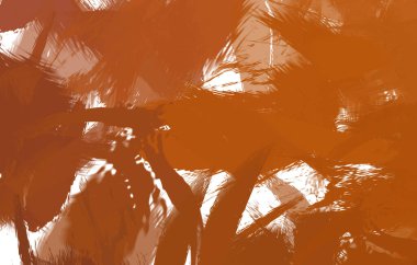 Renkli fırça darbelerinin 2B çizimi. Dekoratif doku resmi. Canlı boya desenli arka plan. Kaotik fırça darbeleri resim.