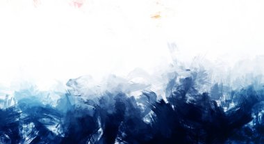 Canlı fırça darbeleriyle boyanmış. Renkli desenli resim. Fırçalanmış duvar kağıdını boya.