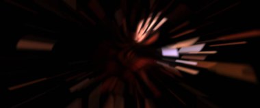 Işık parçacık izleri. Parlayan parçacıkları ve çizgileri olan ışık patlaması yıldızı. Güzel hareketli soyut ışın arkaplanı.