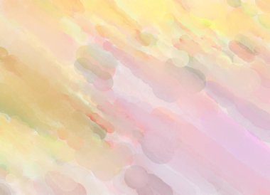 Pastel renklerde suluboya resim. Poster, duvar sanatı, afiş, kart, kitap kapağı ya da ambalaj için rahatlatıcı kompozisyonun yumuşak renkli çizimi. Modern fırça darbeleri resim.