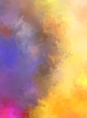 Renkli fırça darbelerinin soyut arkaplanı. fırçalanmış canlı duvar kağıdı. resmedilmiş sanat eseri. Eşsiz ve yaratıcı illüstrasyon.