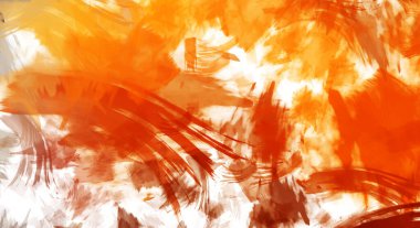 Sanatsal soyut arkaplan. Doku boyalı duvar kağıdı. Boya darbeleriyle yaratıcı bir illüstrasyon. Fırça desenli resim.