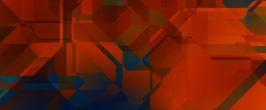 Soyut geometrik duvar kağıdı. Geometrik renkli şekiller. Çokgen arka plan. Bir teknolojinin dijital illüstrasyonuName.