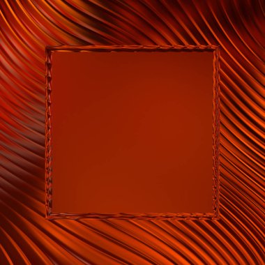 Soyut çerçeveli arkaplan. Renkli, canlı, dalgalı bir duvar kağıdı. Merkezi çerçeveli yaratıcı grafik 2d çizim. Dinamik şekilli modaya uygun sıvı örtüsü.