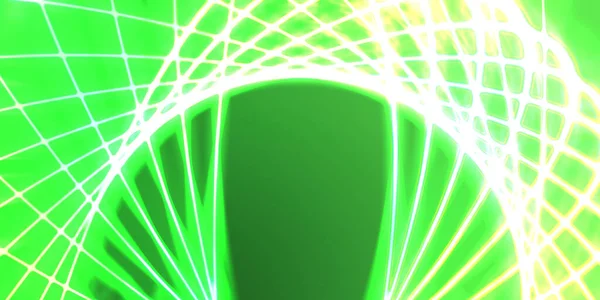 Işık Dalgalarının Neon Renkli Soyut Tasarımı Dijital Arka Plan Neon — Stok fotoğraf