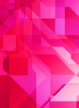 Renkli ve canlı geometrik şekiller katmanları var. Bir teknoloji planının dijital illüstrasyonu. Gelecekçi tasarım şablonu.