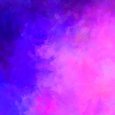 Canlı fırça darbeleriyle boyanmış. Renkli desenli resim. Fırçalanmış duvar kağıdını boya.