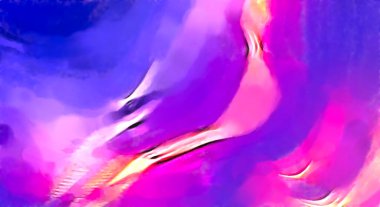 Soyut arkaplanda pürüzlü fırça darbeleri. Fırça boyası. Renkli boya darbeleri. Eşsiz duvar sanatı. Tuvaldeki modern sanat. Renkli çağdaş sanat eserleri. 