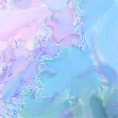 Çağdaş sanat. El işçiliğinin renkli dokusu. Modern resim. Yüzeyde suluboya vuruşlar. Sanatsal arkaplan resmi. Tablo üzerinde soyut resim. Fırça darbeleri. 