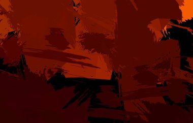 Sanatsal soyut arkaplan. Doku boyalı duvar kağıdı. Boya darbeleriyle yaratıcı bir illüstrasyon. Fırça desenli resim.