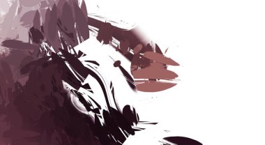 Taranmış Boyalı Soyut Arkaplan. Vahşi kaotik fırça darbeleri. Boya darbeleri. 2D İllüstrasyon. Fırça darbeli resim. 