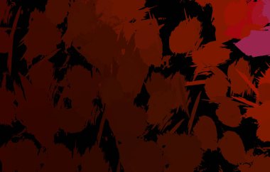 Vahşi fırça darbeleriyle yaratıcı soyut resim. Artistik fırça darbeleriyle donatılmış. Renkli ve canlı bir tasvir. Boyalı sanat.