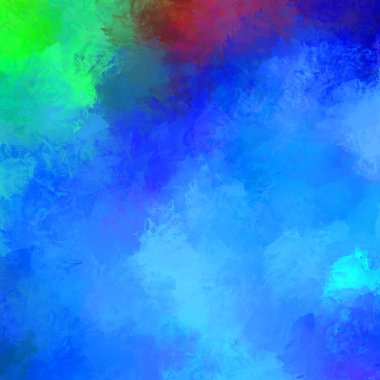 Canlı fırça darbeleriyle boyanmış. Renkli desenli resim. Fırçalanmış duvar kağıdını boya.