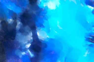 El yapımı sürreal soyut desenli suluboya. Modern sanatsal resim. 2D çizim. Arkaplan boyası karışımı. Yaratıcı duvar sanatı. Çağdaş sanat