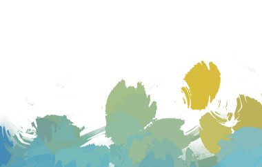 Taranmış Boyalı Soyut Arkaplan. Vahşi kaotik fırça darbeleri. Boya darbeleri. 2D İllüstrasyon. Fırça darbeli resim. 