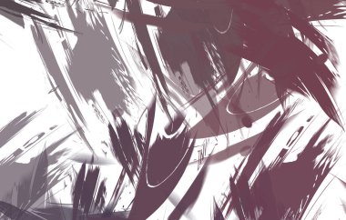 Renkli fırça darbelerinin 2B çizimi. Dekoratif doku resmi. Canlı boya desenli arka plan. Kaotik fırça darbeleri resim.