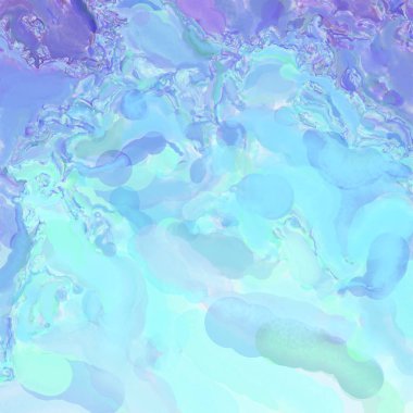 El yapımı sürreal soyut desenli suluboya. Modern sanatsal resim. 2D çizim. Arkaplan boyası karışımı. Yaratıcı duvar sanatı. Çağdaş sanat.