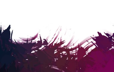 Taranmış Boyalı Soyut Arkaplan. Vahşi kaotik fırça darbeleri. Boya darbeleri. 2D İllüstrasyon. Fırça darbeli resim. 