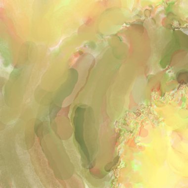 El yapımı sürreal soyut desenli suluboya. Modern sanatsal resim. 2D çizim. Arkaplan boyası karışımı. Yaratıcı duvar sanatı. Çağdaş sanat.