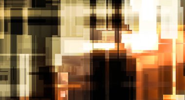 Fütürist soyut geometrik duvar kağıdı. Geometrik renkli şekiller. Dikdörtgen şekilli arka plan. Bir teknolojinin dijital illüstrasyonuName.