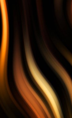 Siyah arka planda renkli düz çizgiler. Sıvı ve sıvı renkli dalgalar karanlıkta akıyor. Duvar kağıdı, afiş, arkaplan, kart, kitap, kapak, poster, afiş, broşür