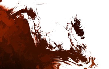 Duvar sanatı Eşsiz ve yaratıcı illüstrasyon. Fırça darbesi ile boyanmış. Renkli fırça darbelerinin soyut arkaplanı. Fırçalanmış canlı duvar kâğıdı. Boyalı sanatsal yaratım.