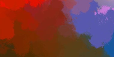 Renkli fırça darbelerinin soyut arkaplanı. Fırçalanmış canlı duvar kâğıdı. Resmedilmiş sanatsal bir eser. Eşsiz ve yaratıcı illüstrasyon. Fırça darbesi ile boyanmış. Duvar sanatı.