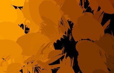 Vahşi fırça darbeleriyle yaratıcı soyut resim. Artistik fırça darbeleriyle donatılmış. Renkli ve canlı bir tasvir. Boyalı sanat.