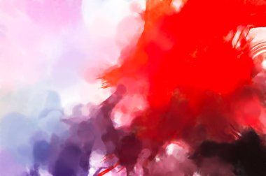 El yapımı sürreal soyut desenli suluboya. Modern sanatsal resim. 2D çizim. Arkaplan boyası karışımı. Yaratıcı duvar sanatı. Çağdaş sanat