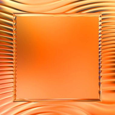 Soyut çerçeveli arkaplan. Renkli, canlı, dalgalı bir duvar kağıdı. Merkezi çerçeveli yaratıcı grafik 2d çizim. Dinamik şekilli modaya uygun sıvı örtüsü.