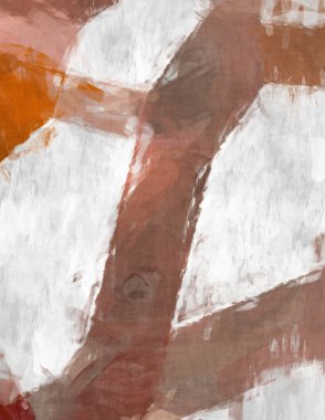 Soyut arkaplanda pürüzlü fırça darbeleri. Fırça boyası. Renkli boya darbeleri. Eşsiz duvar sanatı. Tuvaldeki modern sanat. Renkli çağdaş sanat eserleri. 