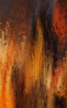 Modern sanat. Renkli çağdaş sanat eserleri. Renkli boya darbeleri. Soyut arkaplanda fırça darbeleri. Fırça boyası. Eşsiz duvar sanatı.