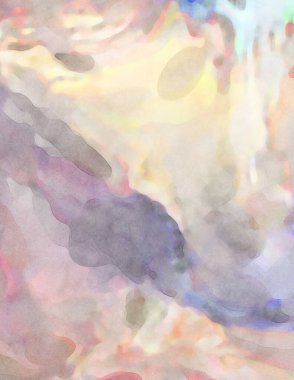 2D çizim. Sanatsal arkaplan resmi. Tablo üzerinde soyut resim. Çağdaş sanat. El yapımı resim. Renkli doku. Modern sanat eserleri. Yüzeyde suluboya fırça darbeleriyle boyama.