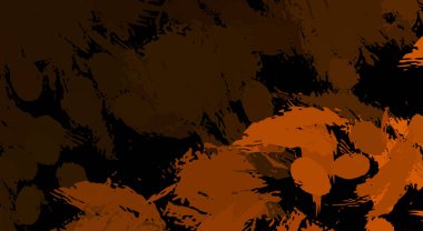 Canlı fırça darbeleriyle boyanmış. Renkli desenli resim. Fırçalanmış duvar kağıdını boya.