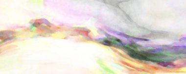 El yapımı sürreal soyut desenli suluboya. Modern sanatsal resim. 2D çizim. Arkaplan boyası karışımı. Yaratıcı duvar sanatı. Çağdaş sanat