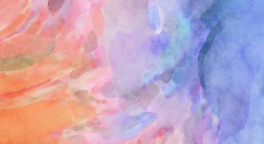 Yumuşak suluboya duvar kağıdı. Hafifçe fırçalanmış renkleri olan sanatsal bir resim. Pastel renkler arkaplana dokunmuş. Soyut duvar sanatı..