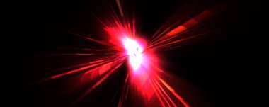 Fütürist mercek patlaması. Parlayan parçacıkları ve çizgileri olan ışık patlaması yıldızı. Güzel soyut ışın arkaplanı.