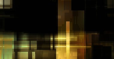 Fütürist soyut geometrik duvar kağıdı. Geometrik renkli şekiller. Dikdörtgen şekilli arka plan. Bir teknolojinin dijital illüstrasyonuName.