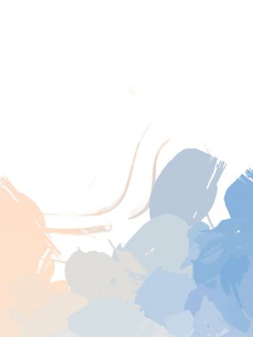 Taranmış Boyalı Soyut Arkaplan. Vahşi kaotik fırça darbeleri. Boya darbeleri. 2D İllüstrasyon. Fırça darbeli resim. 