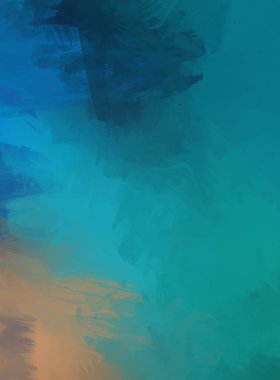 Renkli fırça darbelerinin 2D çizimi. Dekoratif desenli resim. canlı boya desenli arkaplan.