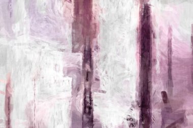 Soyut arkaplanda pürüzlü fırça darbeleri. Fırça boyası. Renkli boya darbeleri. Eşsiz duvar sanatı. Tuvaldeki modern sanat. Renkli çağdaş sanat eserleri. 